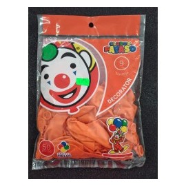 Globo Payaso 9 Color Naranja