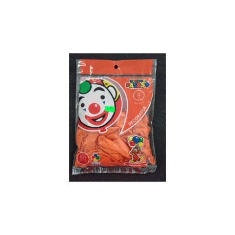 Globo Payaso 9 Color Naranja