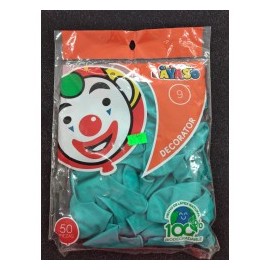 Globo Payaso 9 Color Turquesa