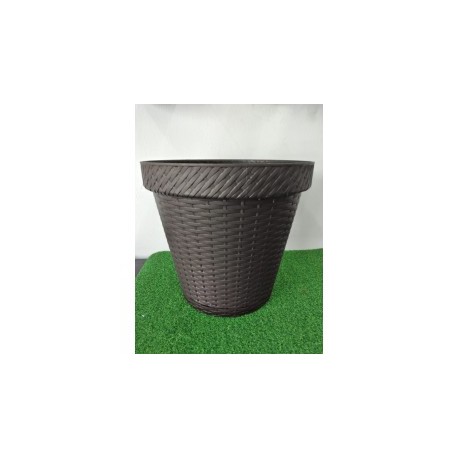 Maceta Rattan Redonda D30.5.